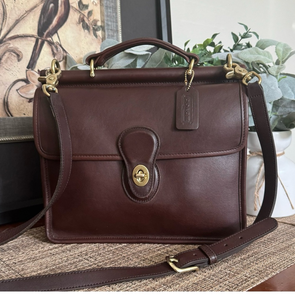 ❤️SOLD❤️Vintage Coach Mahogany Willis Bag 9927 - Picture 2 of 14
